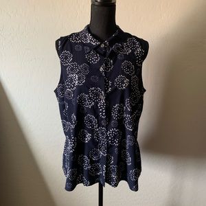 Cabi navy and white tank